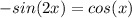 -sin(2x)=cos(x)