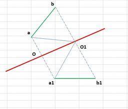 точки а и в отразили относительно прямой. получились точки а1 и в1. докажите, что отрезки ав и а1в1
