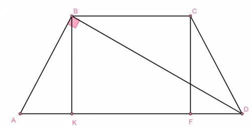 Диагональ AC равнобедренной трапеции ABCD перпендикулярна стороне CD. Найдите AB, если AD = 4, AB^2+