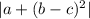 |a+(b-c)^2|