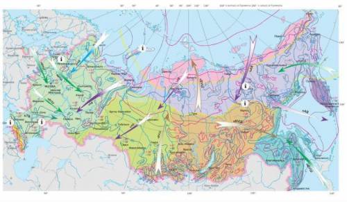 1В каком из показанных на карте городов можно ожидать выпадения твёрдых атмосфер- ных осадков? 1.Пск