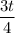 \displaystyle \frac{3t}{4}