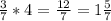 \frac{3}{7}*4=\frac{12}{7}=1\frac{5}{7}