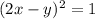 (2x-y)^2=1