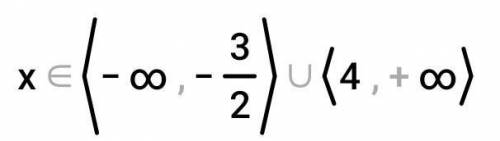 (x-4) (2x+3) → 0 Квадратные неравенства