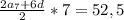 \frac{2a_7+6d}{2}*7=52,5