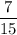 \dfrac{7}{15}