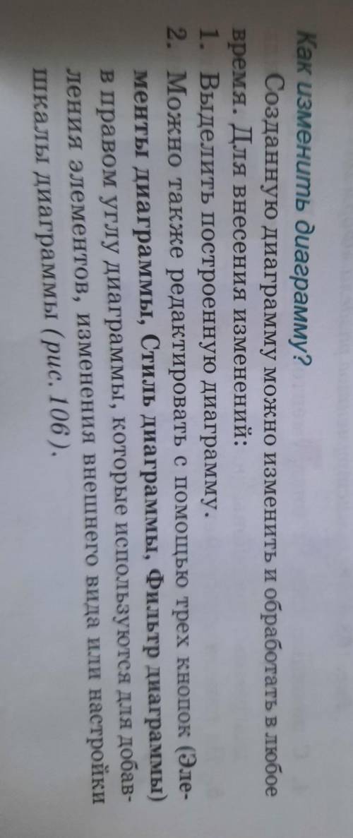 Распишите шаги обработки/изменения диаграммы:1...2...3...