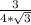 \frac{3}{4*\sqrt{3} }