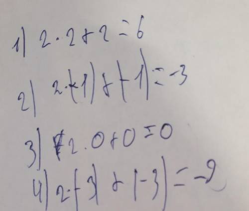 Для функції f(x) = 2х+х знайдіть : 1)f(2), 2) f(-1); 3)f(0); 4)f(-3).