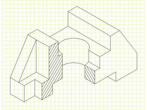 Аксонометрия в прорези
