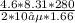 \frac{4.6*8.31*280}{2*10⁵*1.66}