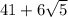 41+6\sqrt{5}