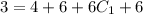 3=4+6 +6C_1+6