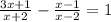 \frac{3x+1}{x+2} -\frac{x-1}{x-2}=1