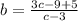 b= \frac{3c-9+5}{c-3}