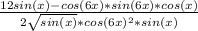 \frac{12sin(x) - cos(6x) * sin(6x) * cos(x)}{2\sqrt{sin(x)} * cos(6x)^{2} * sin(x) }