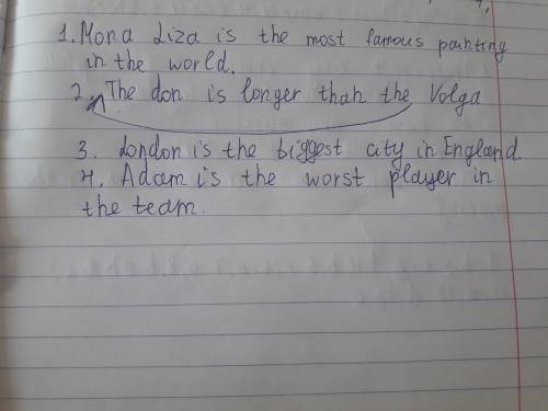 Task 3. make a sentence of these words. i. most - the mona lisa in-is -painting- the famous - the 2.