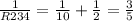 \frac{1}{R234} =\frac{1}{10} +\frac{1}{2} =\frac{3}{5}