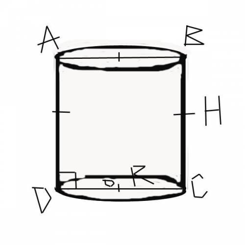 Осевое сечение цилиндра квадрат со стороной равной 3см. найдите объем цилиндра. (если можно, то с ка