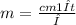 m=\frac{cm1Δt}{λ}