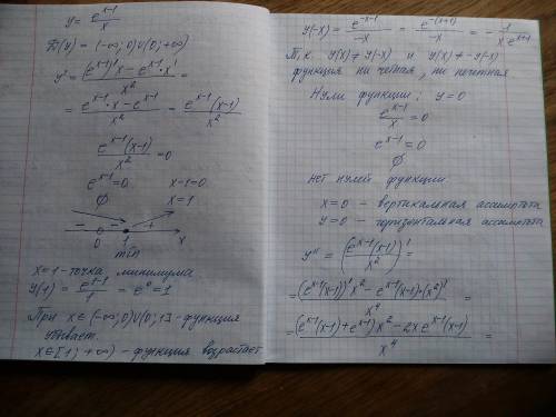 Исследовать функцию и построить её график​