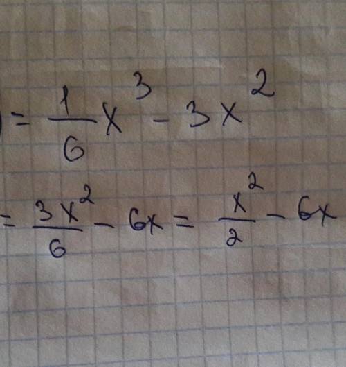 Найдите производную функцииа) f(x)=1/6x³-3x²б) g(x)=3/x³ -1/2 • корень хв) фи (загагулинка) х = (-3х