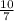  \frac{10}{7} 