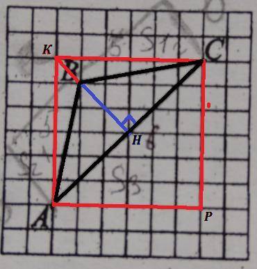 Простая , в которой затупил. нужна . найдите площадь треугольника, изображенного на клетчатой бумаге