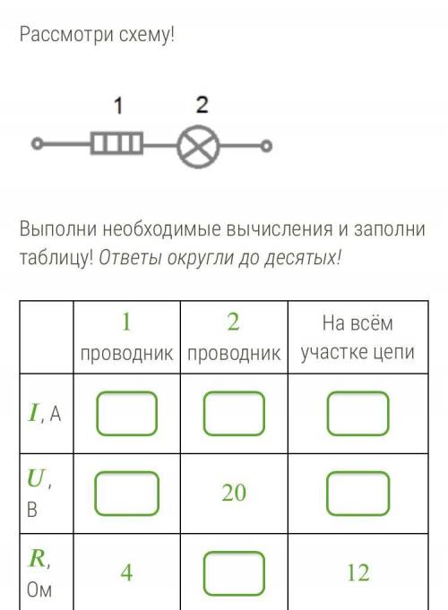 Выполни необходимые вычисления и заполни таблицу! ответы округли до десятых!