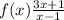 решить до ть вирішити f(x)=3x+1/x-1 (