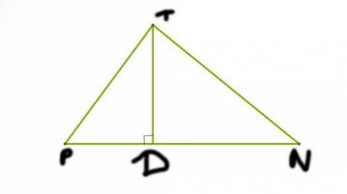 Закінчи речення відповідною інформацією про трикутники:1. Сума кутів трикутника PTN дорівнює .... гр