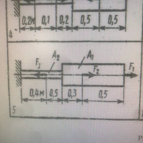 Для заданного двухступенчатого бруса требуется: 1. Построить эпюру продольных сил по длине бруса. 2.