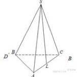 В правильной треугольной пирамиде SABC точка L — середина ребра AC, S — вершина. Известно, что А B =