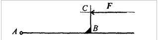 Перенести силу F в точку А, используя теорему Пуансон (рис. П2.3). F = 20 кН; АВ = 6 м; ВС = 2 м
