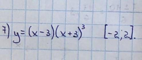 решить: y=(x-3)(x+3)^3 [-2;2]