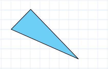 Найди площадь треугольника, изображённого на клетчатой бумаге с размером клетки 1 см × 1 см (см. рис