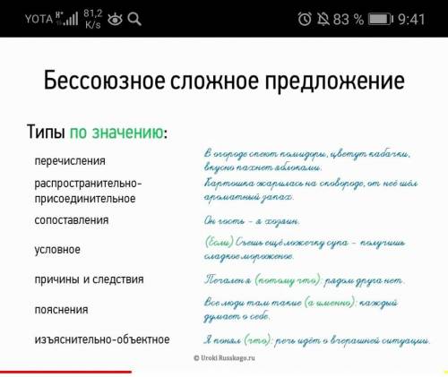 Нужно написать номер предложения и рядом тип смысловой связи. Упр 7