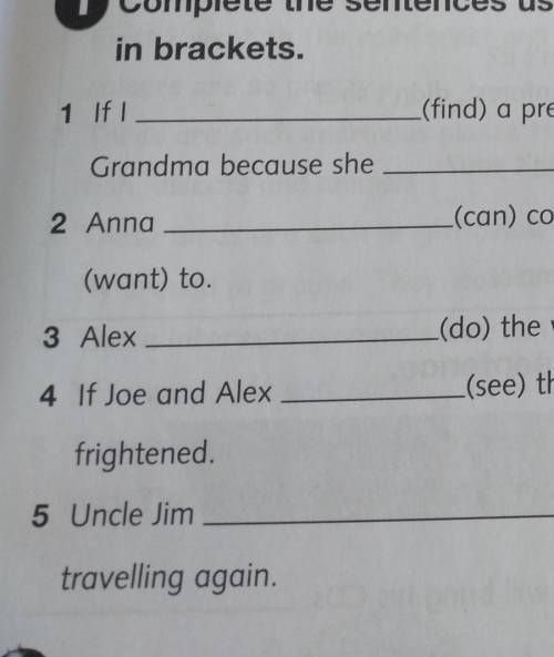 Revision Unit 14Complete the sentences using the second conditional and the verbsin brackets.​