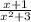 \frac{x + 1}{x^{2} + 3 }