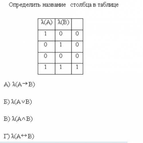 Определить название столбца в таблице