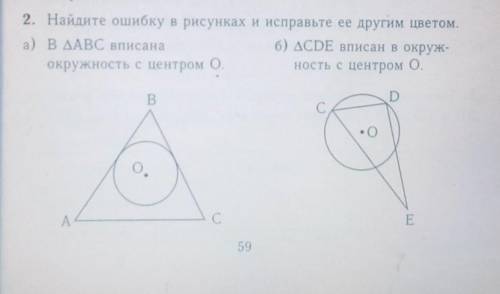 Найдите ошибку в чертежах и нарисуйте верный чертеж ​