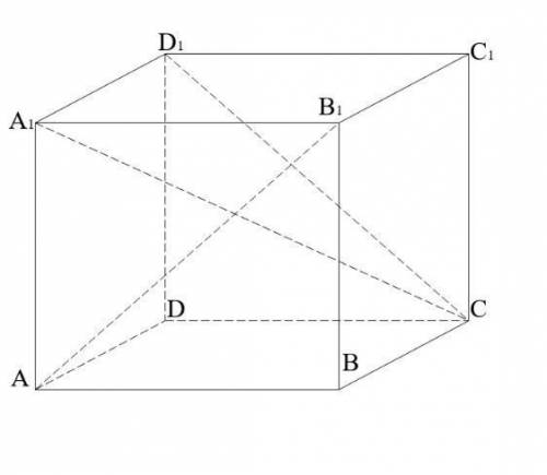ДАН:ABCDA1B1C1D1 - куб.Найти:углы наклона прямых CD1, A1C i AB1к плоскости A1B1C1​