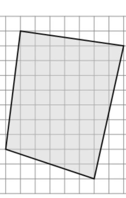 На клетчатой бумаге с размером клетки 1х1 изображён четырехугольник. Найдите площадь этого четырёху