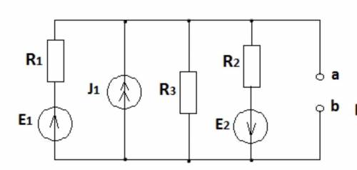 Требуется рассчитать значения параметров эквивалентных источников напряжения Rи и Еи по отношению к