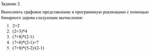 Выполнить графовое представление и программную реализацию(Python3) с дерева следую