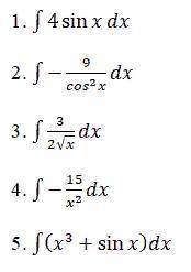 решить задание Вычисление неопределенных интегралов методом непосредственного