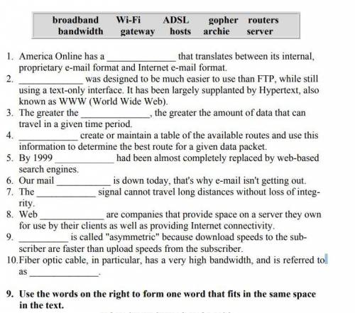 1. America Online has a ______________ that translates between its internal, proprietary e-mail f