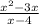 \frac{x^{2}-3x }{x-4}