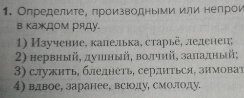 Производное или непроизводное